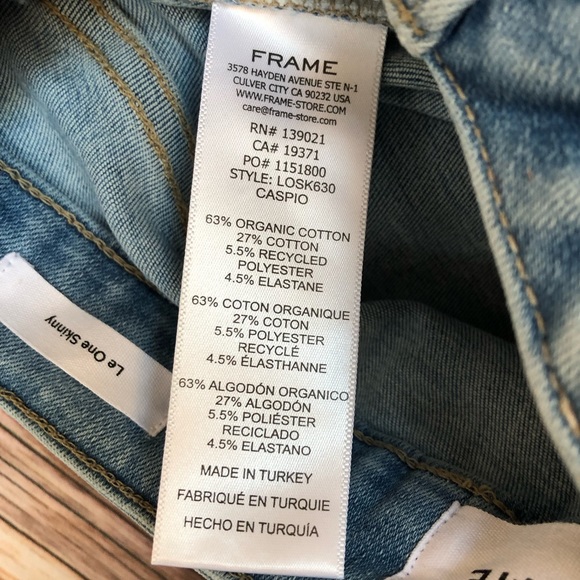 NWT FRAME Denim Le One Skinny Jeans - Picture 8 of 14